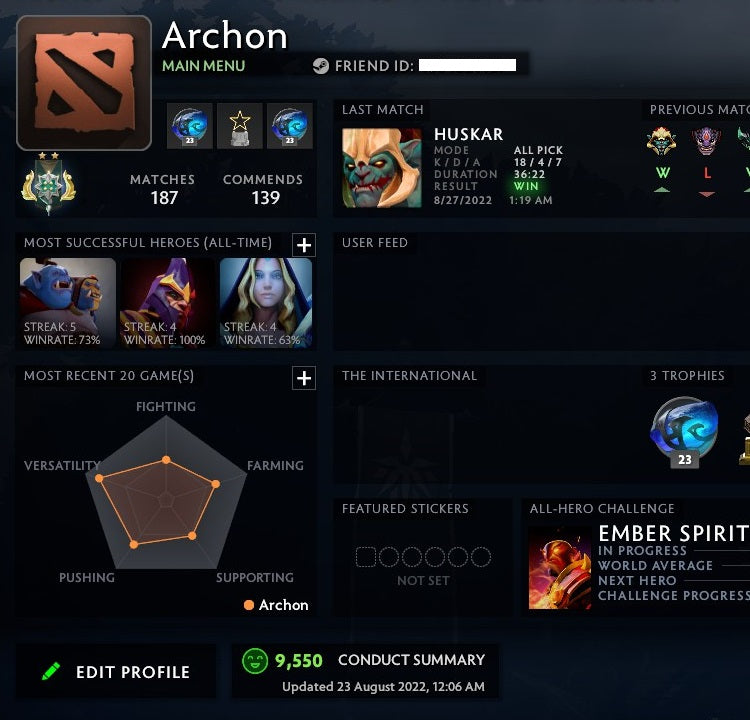 Archon II | MMR: 2620 - Behavior: 9550