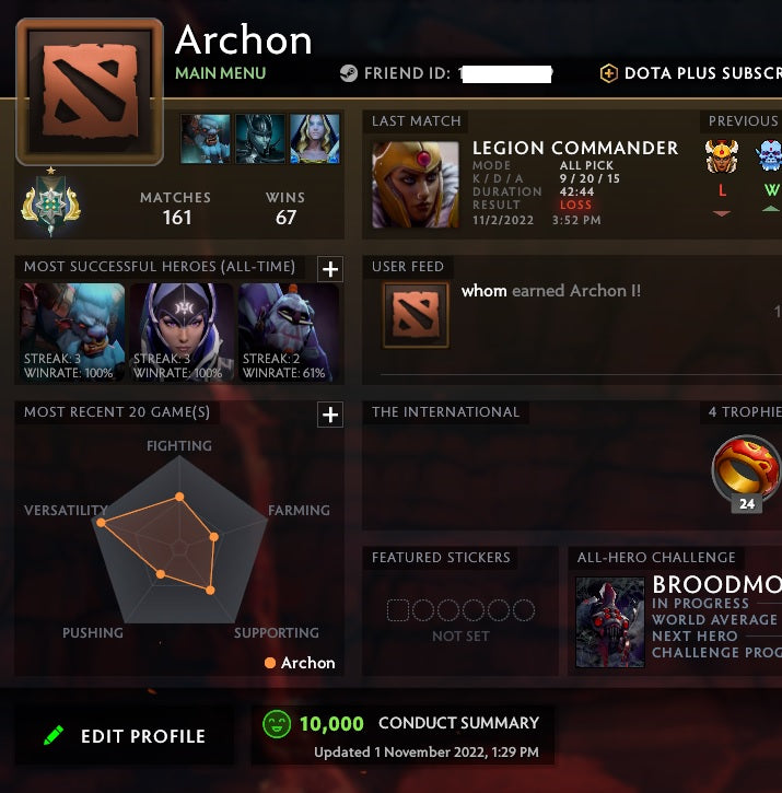 Archon I | MMR: 2440 - Behavior: 10000