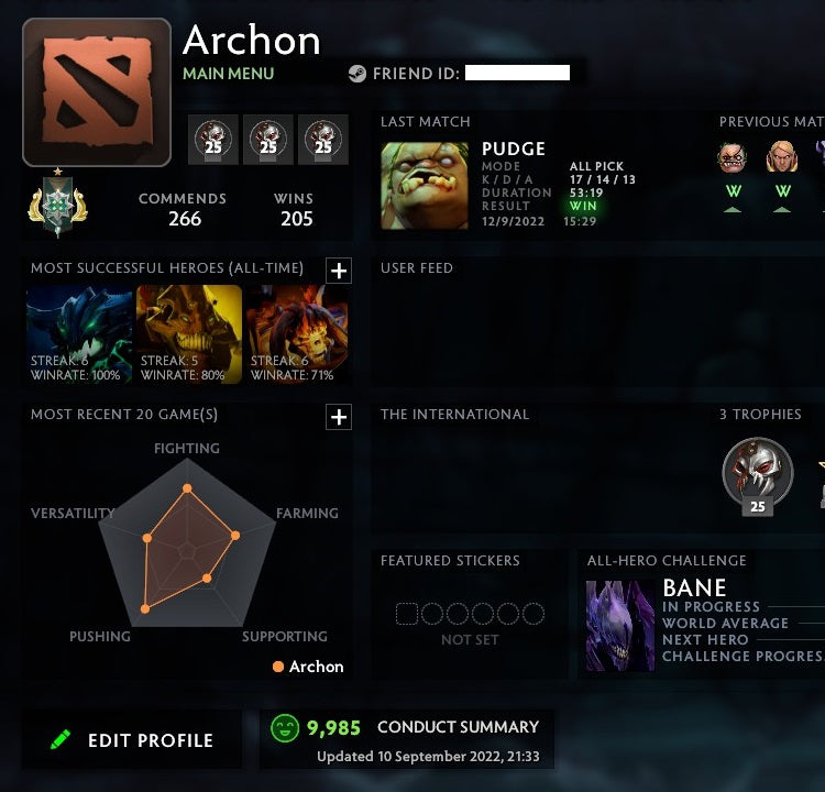 Archon I | MMR: 2390 - Behavior: 9985