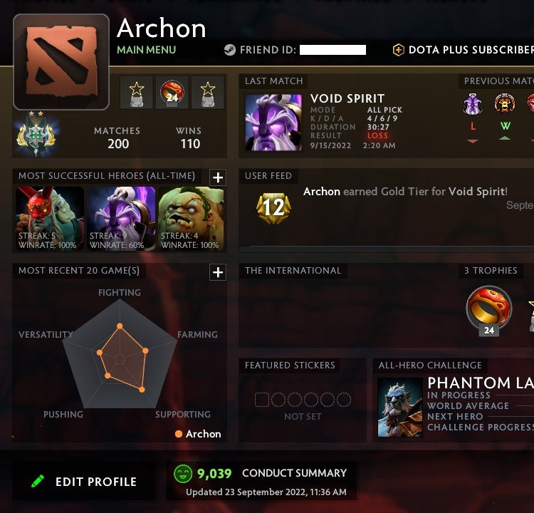 Archon II | MMR: 2580 - Behavior: 9039