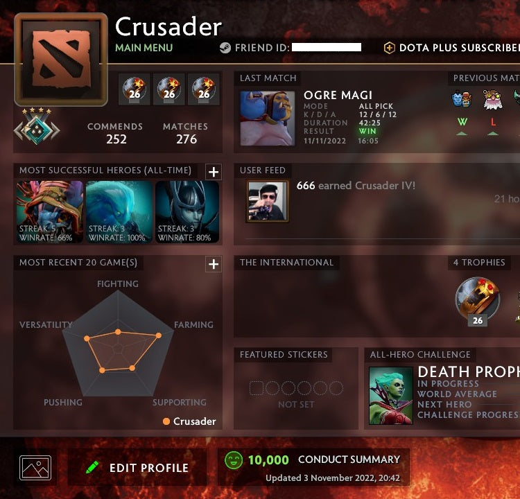 Crusader IV | MMR: 2100 - Behavior: 10000